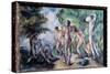 Bathers Painting by Paul Cezanne (1839-1906) 1895 Sun. 0,22X0,33 M Lyon, Musee Des Beaux Arts - The-Paul Cezanne-Stretched Canvas