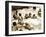 Bathers Playing in the Sea 1920s-null-Framed Photographic Print