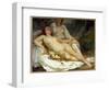 Bathers Says Two Naked Women. Painting by Gustave Courbet (1819-1877), 1858. Oil on Canvas. Dim: 1,-Gustave Courbet-Framed Giclee Print