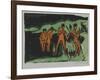 Bathers Tossing Reeds, 1910-Ernst Ludwig Kirchner-Framed Giclee Print