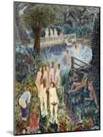 Bathers under Wing Hill, 1998-Ian Bliss-Mounted Giclee Print