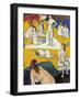 Bathers with Red Cow-Emile Bernard-Framed Giclee Print