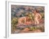 Bathers-Pierre-Auguste Renoir-Framed Art Print