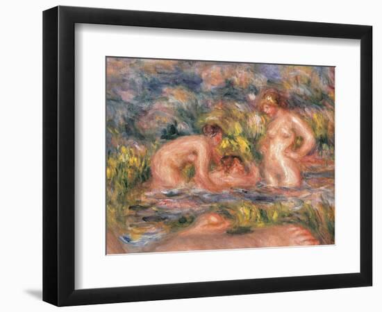 Bathers-Pierre-Auguste Renoir-Framed Art Print