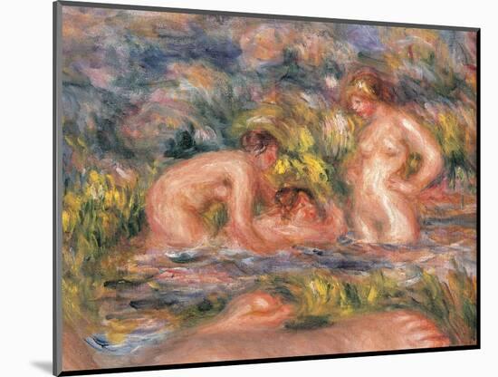 Bathers-Pierre-Auguste Renoir-Mounted Art Print