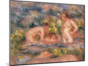 Bathers-Pierre-Auguste Renoir-Mounted Art Print