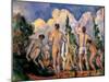Bathers-Paul Cézanne-Mounted Art Print