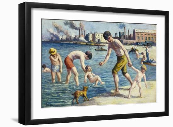 Bathers-Maximilien Luce-Framed Giclee Print