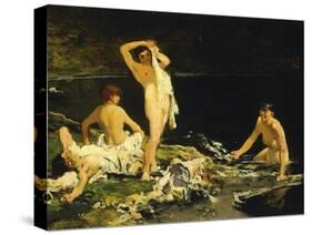 Bathers-Lorenzo Delleani-Stretched Canvas