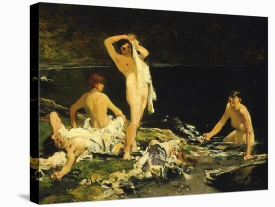 Bathers-Lorenzo Delleani-Stretched Canvas