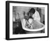 Bathing a Dog-null-Framed Photographic Print