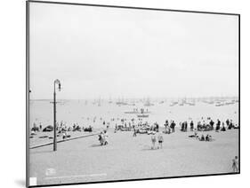 Bathing at City Point, South Boston, Mass-null-Mounted Giclee Print