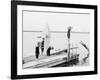 Bathing at Manhansett I.E. Manhanset House, Shelter Island, N.Y.-null-Framed Photo