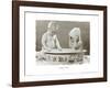 Bathing Babies-null-Framed Art Print