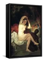 Bathing Bathsheba, 1832-Karl Briullov-Framed Stretched Canvas