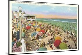 Bathing Beach, Asbury Park-null-Mounted Art Print