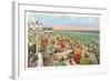 Bathing Beach, Asbury Park-null-Framed Art Print