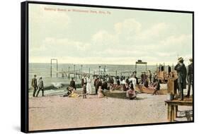 Bathing Beach, Erie-null-Framed Stretched Canvas