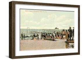 Bathing Beach, Erie-null-Framed Art Print