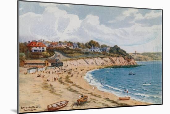 Bathing Beach, Falmouth-Alfred Robert Quinton-Mounted Giclee Print