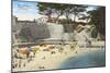 Bathing Beach, Pacific Grove-null-Mounted Art Print