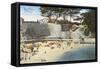 Bathing Beach, Pacific Grove-null-Framed Stretched Canvas