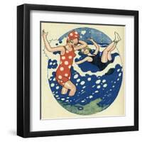 Bathing Beauties 1914-Axel Nygaard-Framed Art Print