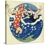 Bathing Beauties 1914-Axel Nygaard-Stretched Canvas
