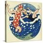 Bathing Beauties 1914-Axel Nygaard-Stretched Canvas