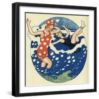 Bathing Beauties 1914-Axel Nygaard-Framed Art Print