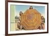 Bathing Beauties and Umbrella-null-Framed Art Print