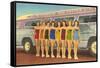 Bathing Beauties by Bus, St. Petersburg, Florida-null-Framed Stretched Canvas