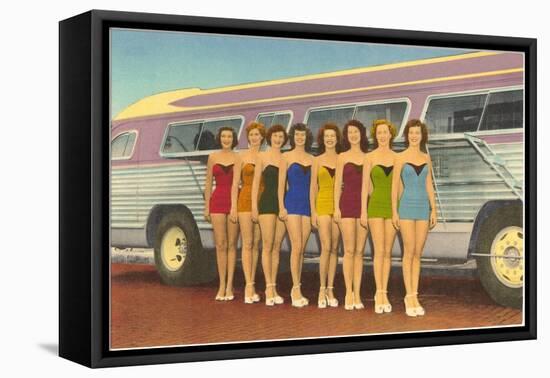 Bathing Beauties by Bus-null-Framed Stretched Canvas