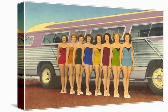 Bathing Beauties by Bus-null-Stretched Canvas