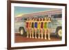 Bathing Beauties by Bus-null-Framed Art Print