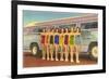 Bathing Beauties by Bus-null-Framed Art Print