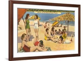 Bathing Beauties, Florida-null-Framed Premium Giclee Print