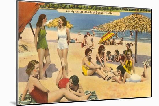 Bathing Beauties, Florida-null-Mounted Art Print