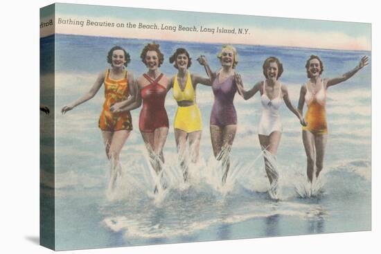 Bathing Beauties, Long Island, New York-null-Stretched Canvas