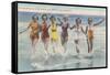 Bathing Beauties, Long Island, New York-null-Framed Stretched Canvas