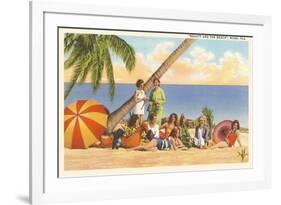 Bathing Beauties, Miami, Florida-null-Framed Premium Giclee Print