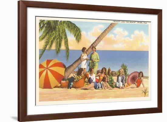 Bathing Beauties, Miami, Florida-null-Framed Premium Giclee Print