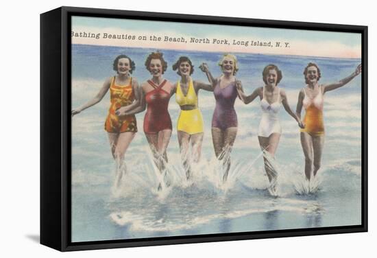 Bathing Beauties, North Fork, Long Island, New York-null-Framed Stretched Canvas