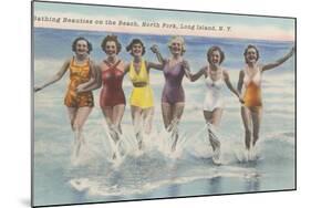 Bathing Beauties, North Fork, Long Island, New York-null-Mounted Art Print