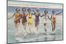 Bathing Beauties, North Fork, Long Island, New York-null-Mounted Art Print