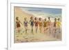 Bathing Beauties on Beach, Ventura-null-Framed Art Print
