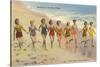 Bathing Beauties on Beach, Ventura-null-Stretched Canvas