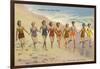 Bathing Beauties on Beach, Ventura-null-Framed Art Print