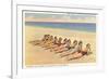 Bathing Beauties on Miami Beach, Florida-null-Framed Art Print