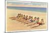 Bathing Beauties on Miami Beach, Florida-null-Mounted Art Print